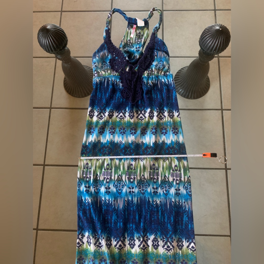 6 Degrees Blue & Green Maxi Dress - Picture 3 of 7